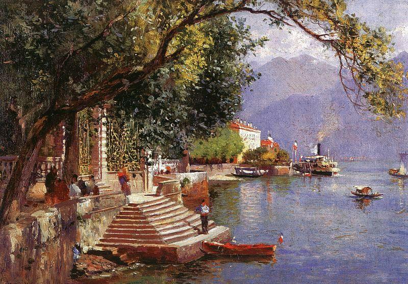 John Douglas Woodward Villa Carlotta, Lake Como china oil painting image